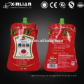 Hochwertige Aluminiumfolie steht für Beutel für Tomaten Ketchup / Tomatensoße Verpackungstüten mit Ausguss